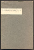 BOILEAU: SATIRA TŘETÍ. - 1935.