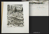 LORIŠ; JAN: CYRIL BOUDA. - 1949. 3x orig. grafiky CYRIL BOUDA, vše signované.