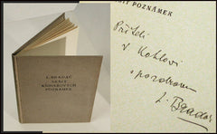 BRADÁČ, LUDVÍK: SEŠIT KNIHAŘOVÝCH POZNÁMEK. - 1923.