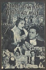 BRATŘÍČKU MŮJ / BRÜDERLEIN FEIN. - Filmový program 1942.