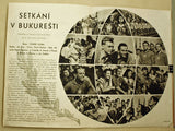SETKÁNÍ V BUKUREŠTI. Režie Čeněk Duba. - 1953. Filmový program.