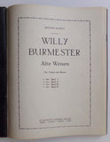 BURMESTER, WILLY: ALTE WEISEN. - Band I., II., III., IV.