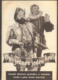 Jan Werich, Vlasta Burian - BYL JEDNOU JEDEN KRÁL. - 1954.