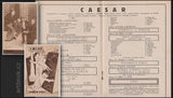 VOSKOVEC A WERICH: CAESAR. - divadelní program, 1932.