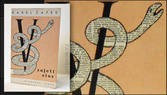 ČAPEK; KAREL: V ZAJETÍ SLOV. - 1933. 1. vyd.; obálka OTAKAR MRKVIČKA.