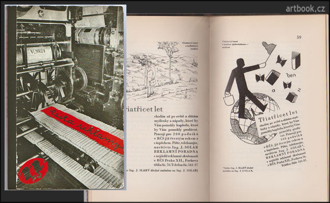 CESTA REKLAMY. Ročenka Noviny 1932.