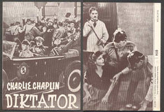 CHARLIE CHAPLIN DIKTÁTOR. - Filmový program.