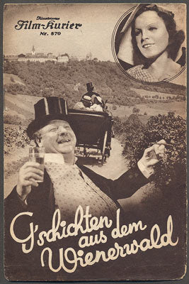 GESCHICHTEN AUS DEM WIENERWALD. - 1934.  Illustrierter Film-Kurier. Nr. 870