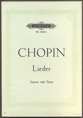 CHOPIN FR.: POLNISCHE LIEDER.
