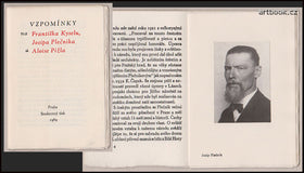 VZPOMÍNKY NA FRANTIŠKA KYSELU, JOSIPA PLEČNIKA A ALOISE PIŽLA. - 1969.