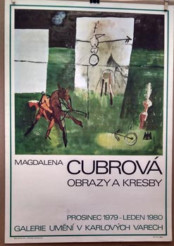 MAGDALENA CUBROVÁ OBRAZY A KRESBY. - 1979.