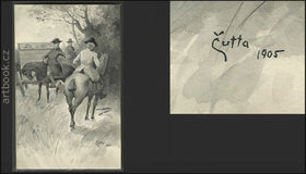 ČUTTA, VÁCLAV (1878-1934) - Originální ilustrace. 1905