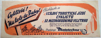 CYKLISTÉ! NA KOLE DO PRAHY! - 1950.