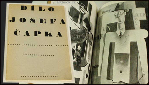 Čapek - DÍLO JOSEFA ČAPKA. - 1946. Katalog souborné výstavy v Praze.