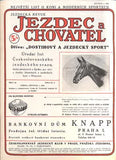 JEZDEC A CHOVATEL - JEZDECKÁ REVUE. - Roč. I., č. 20, 1933.