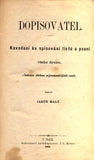 MALÝ, JAKUB: DOPISOVATEL. - 1869.