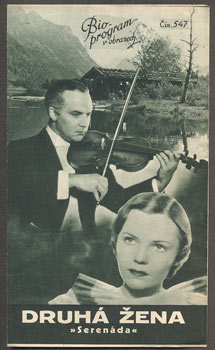 DRUHÁ ŽENA "SERENÁDA". - Bio-program v obrazech 1938.