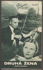 DRUHÁ ŽENA "SERENÁDA". - Bio-program v obrazech 1938.