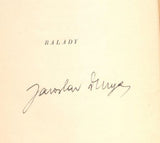 DURYCH, JAROSLAV: BÁSNĚ. - s podpisem autora, 1930.
