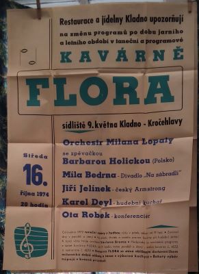 TANEČNÍ KAVÁRNA FLORA. - 1974.