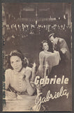 GABRIELA / GABRIELE. - Filmový program 1941.