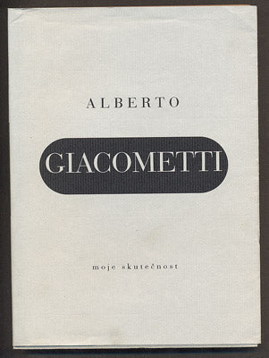 GIACOMETTI, ALBERTO: MOJE SKUTEČNOST. - 1998. De arte.