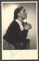 GLÁZROVÁ, MARIE. - Atelier Balzar, podpis. 40. léta.