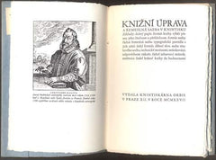 HÁLA, RUDOLF: KNIŽNÍ ÚPRAVA A ŘEMESLNÁ SAZBA V KNIHTISKU. - 1927.