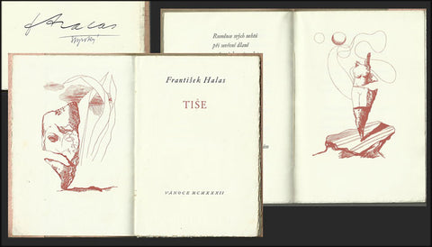 Štyrský - HALAS, FRANTIŠEK: TIŠE. - s podpisy autorů, 1932.