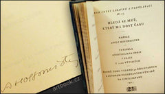 HOFFMEISTER; ADOLF: HLEDÁ SE MUŽ; KTERÝ MÁ DOST ČASU. - 1927. Kruh četby zábavné a vzdělávací. Podpis autora.