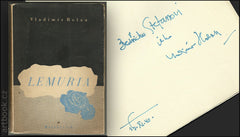 Holan, Vladimír: Lemuria. - 1940, podpis autora.