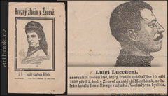 Kramářská píseň - Hrozný zločin v Ženevě. 1898.