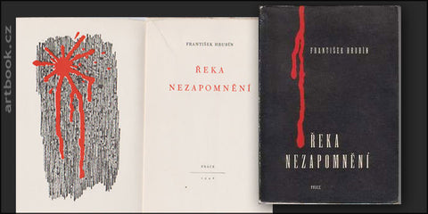 HRUBÍN; FRANTIŠEK: ŘEKA NEZAPOMNĚNÍ. - 1946. Obálka a front. FRANTIŠEK HUDEČEK.