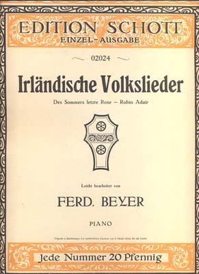 BEYER, FERD.: IRLÄNDISCHE VOLKSLIEDER.