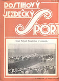 DOSTIHOVÝ A JEZDECKÝ SPORT. - Roč. V., č. 7, 1930.