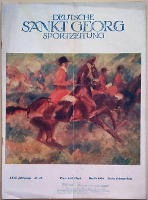 DEUTSCHE SANKT GEORG SPORTZEITUNG. -  XXVI. Jahrgang, Nr. 28, 1926.