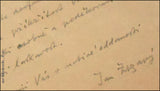 JAN ZRZAVÝ. Dopis s podpisem, dat. 27.1.1949, Vodňany.