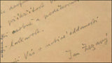 JAN ZRZAVÝ. Dopis s podpisem, dat. 27.1.1949, Vodňany.