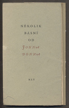 NĚKOLIK BÁSNÍ OD JOHNA DONNA. - 1965.
