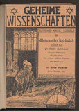 BISCHOFF, ERICH: DIE ELEMENTE DER KABBALAH. - 1920.
