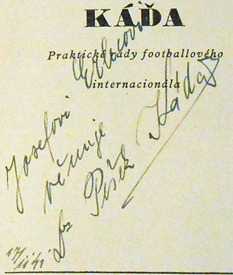 KÁĎA PEŠEK - podpis v knize. DNES HRAJE KÁĎA. - 1941. + 1932. RYDLO; BOHOUŠEK: V TRANSU SVĚTEL MIHOTÁNÍ ZA NOCI I ZA SVÍTÁNÍ.