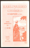 Karlovarsko a chebsko. Soubor map 1:50 000. Komplet 10 map. - 1992.