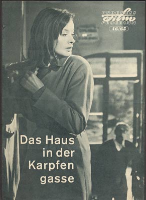 DAS HAUS IN DER KARPFENGASSE / DŮM V KAPROVÉ ULICI. - Filmový program. 1965.