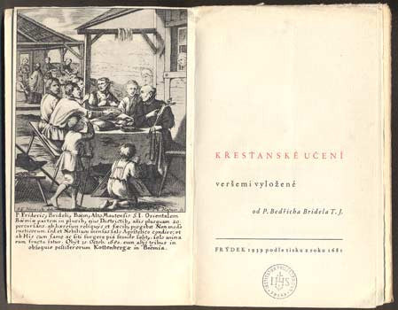 KŘESŤANSKÉ UČENÍ VERŠEMI VYLOŽENÉ OD BEDŘICHA BRIDELA T. J. - 1939.