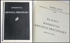 KNIHOVNA ARNOŠTA PROCHÁZKY. Druhá část. - aukční katalog, 1927.