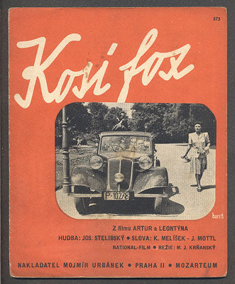 LÍDA BAAROVÁ - ARTUR A LEONTÝNA "KOSÍ FOX" - 1940.