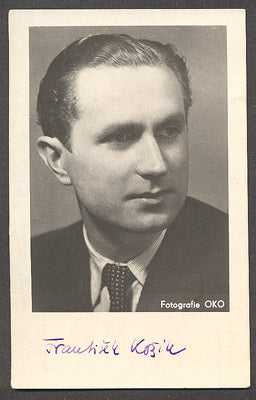 FRANTIŠEK KOŽÍK. fotografie s podpisem.