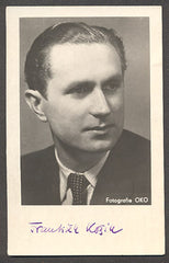 FRANTIŠEK KOŽÍK. fotografie s podpisem.