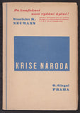 NEUMANN, STANISLAV K.: KRISE NÁRODA. - 1930.