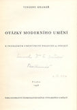 KRAMÁŘ, VINCENC: OTÁZKY MODERNÍHO UMĚNÍ. - 1958.